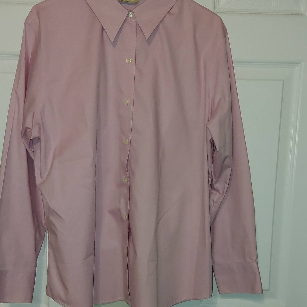 Eddie Bauer Women's Soft Pink Dress Blouse